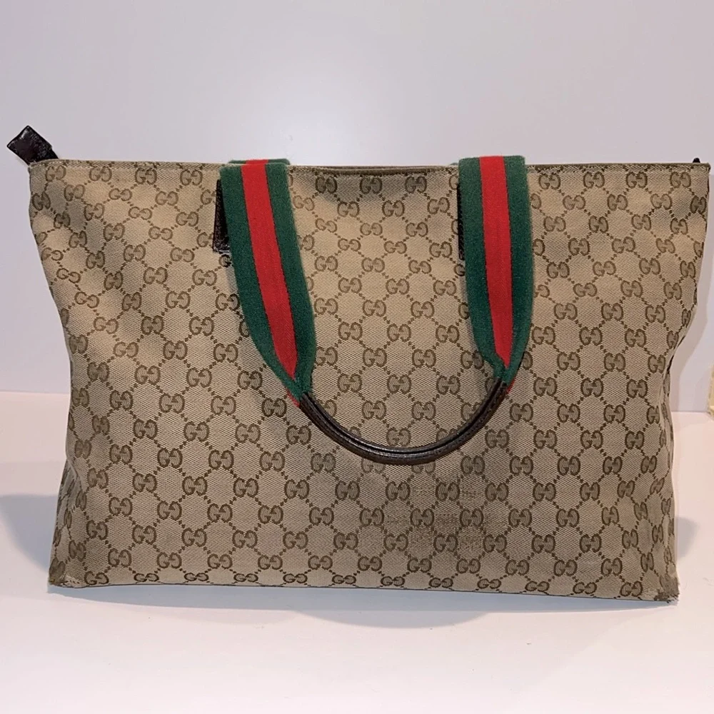 GUCCI GG Canvas Diaper Bag